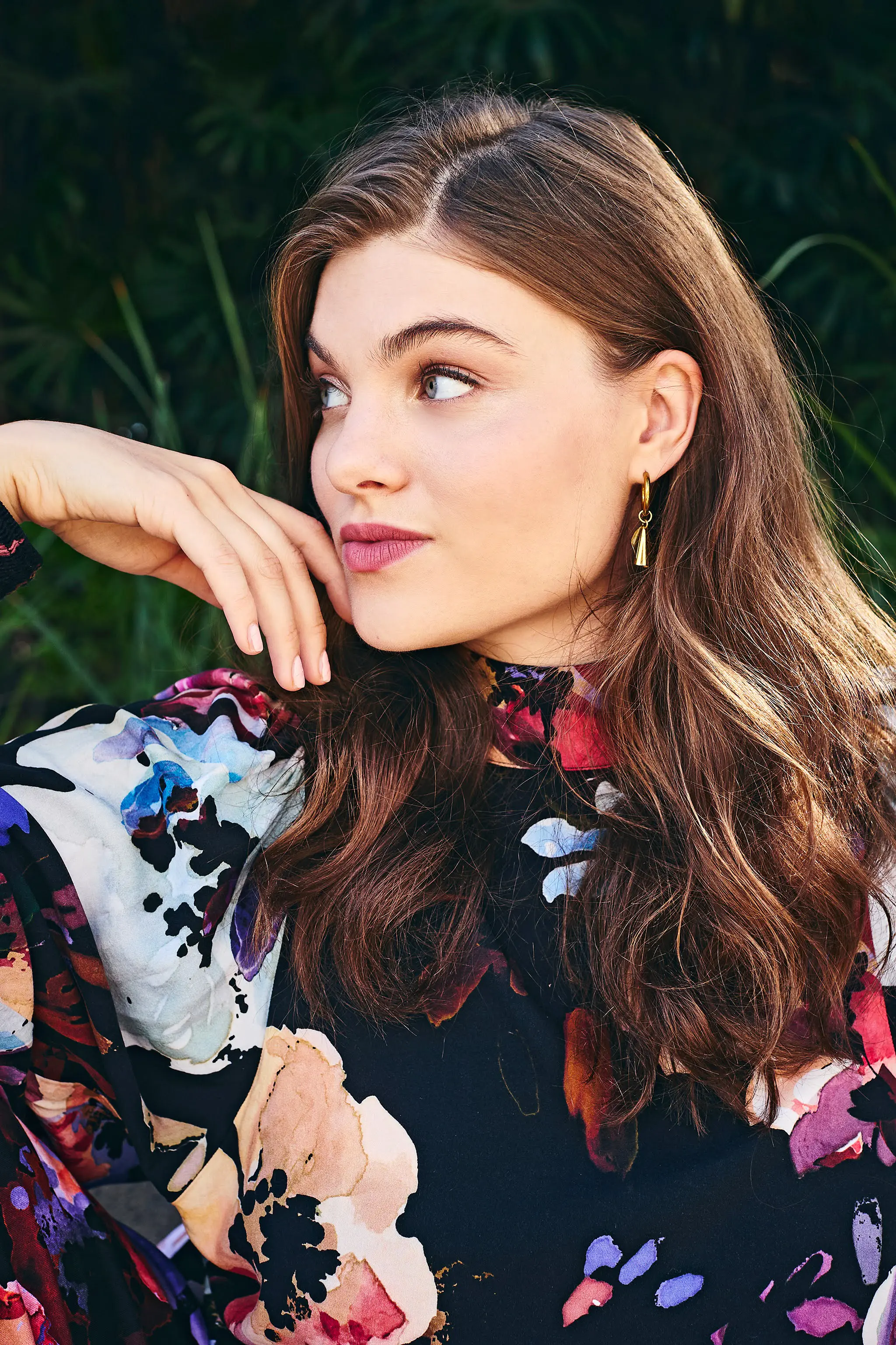 Puff Blouse, Black Anemone - Image 8