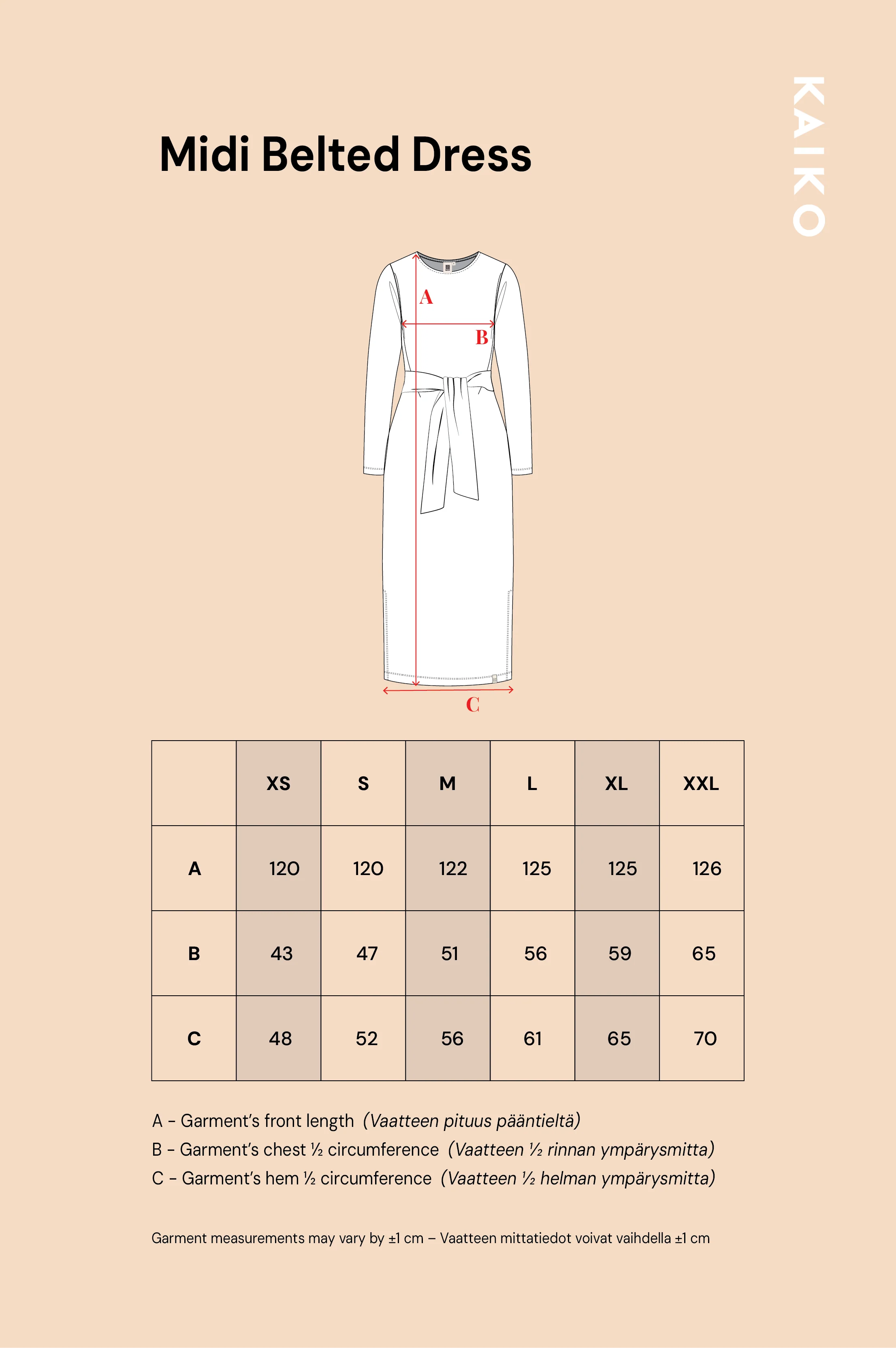 Midi Belted Dress, Black Anemone - Image 11