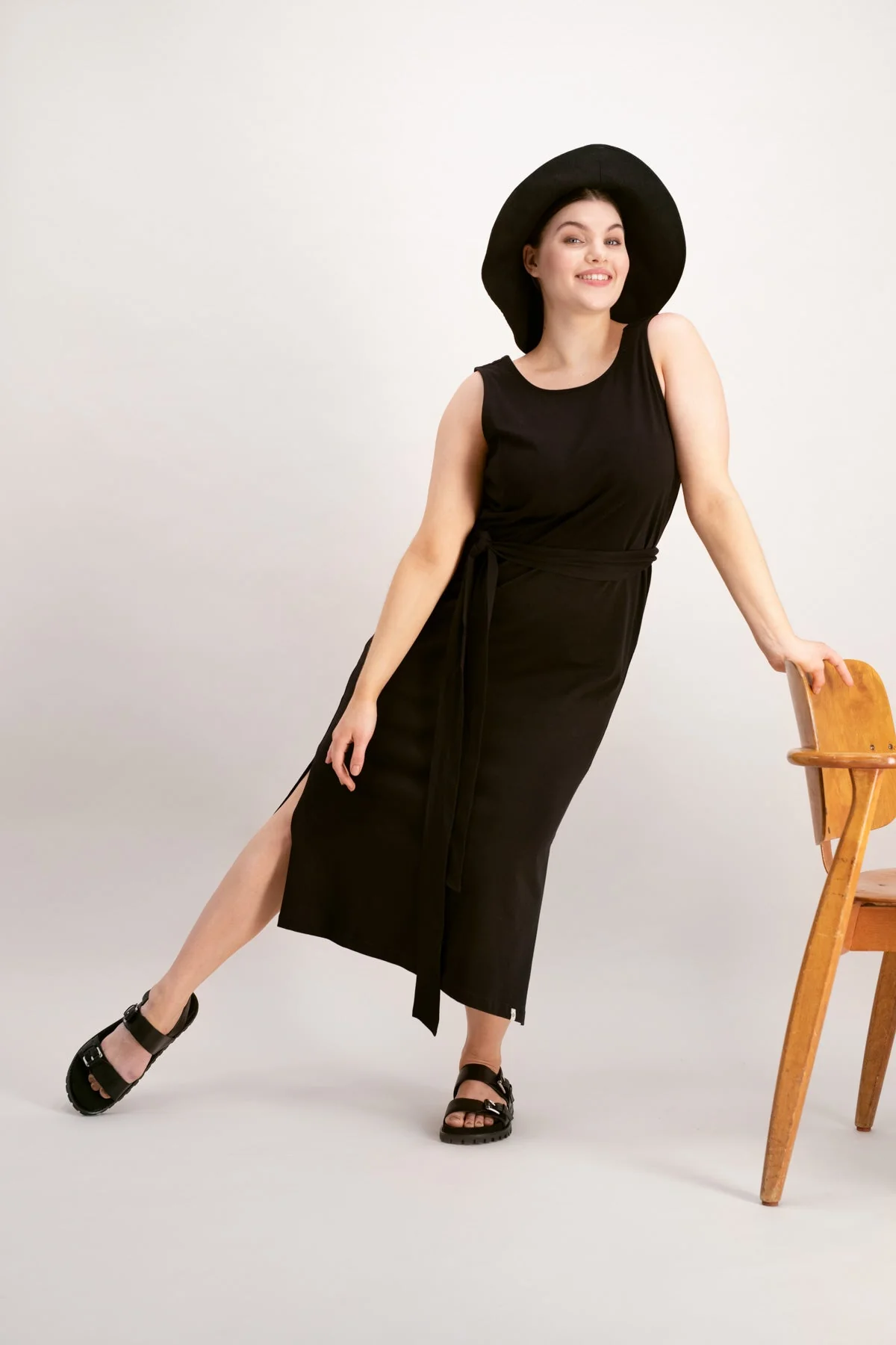 Boho Sun Hat, Black - Image 3