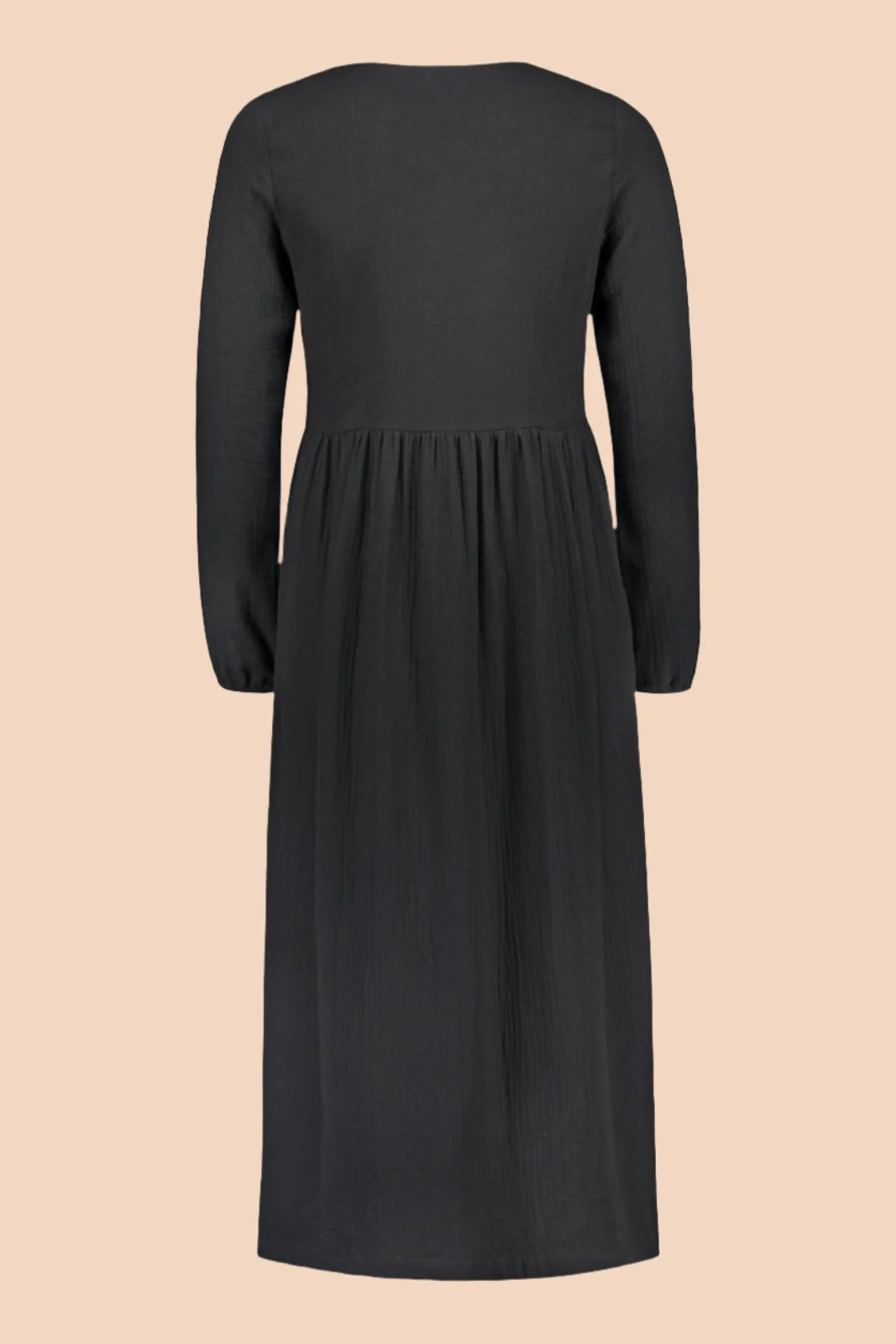 Button Dress, Black - Image 10