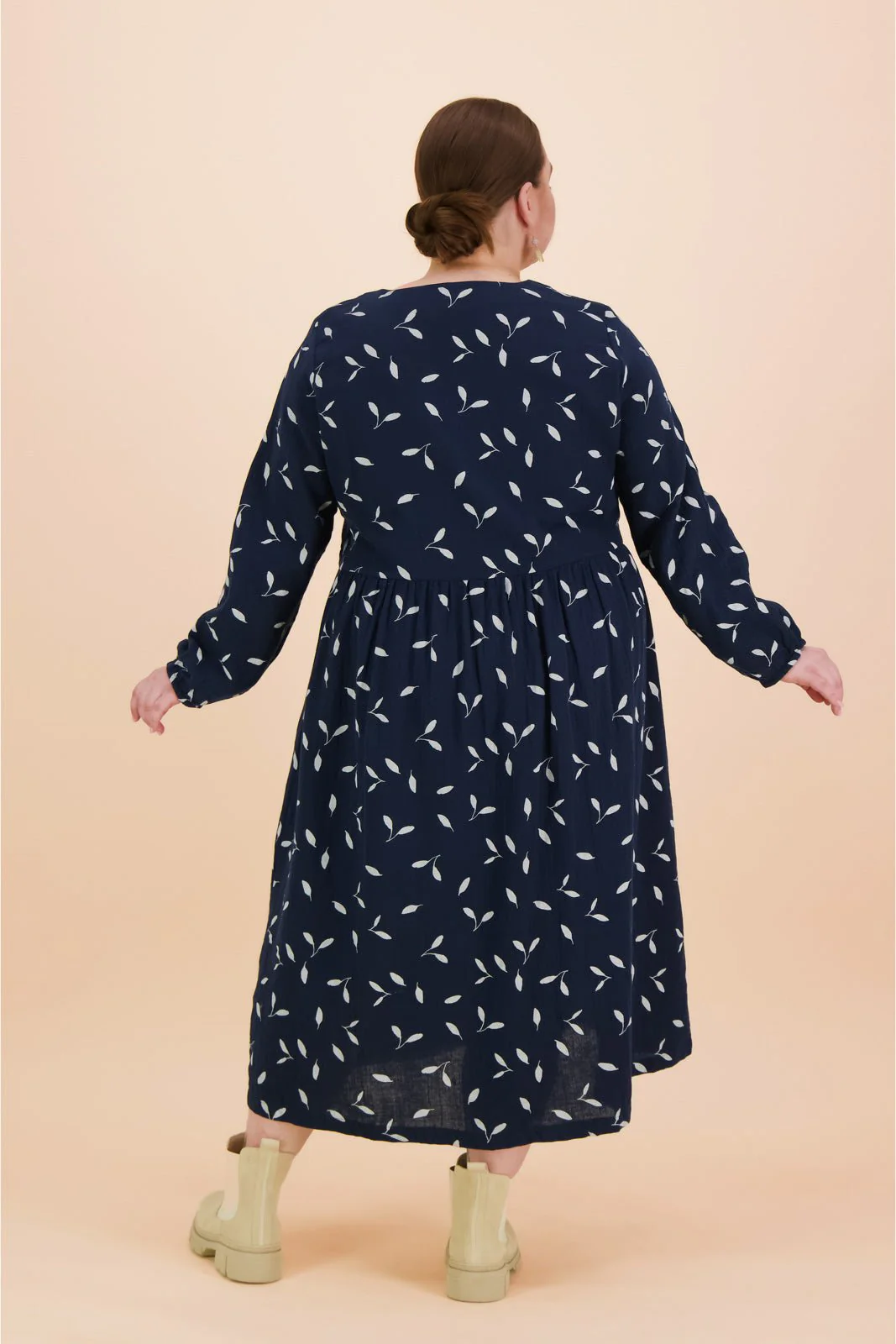 Button Dress, Indigo Wind - Image 5