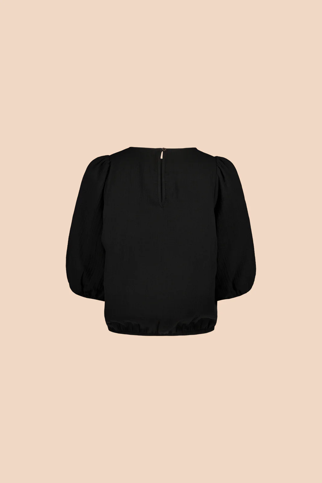 Cropped Blouse, Black - Image 13