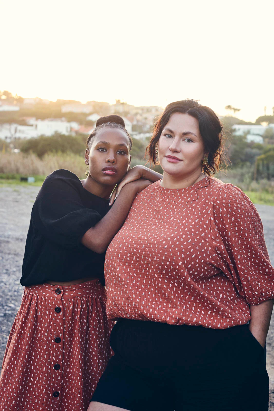 Cropped Blouse, Vintage Leaf - Image 5