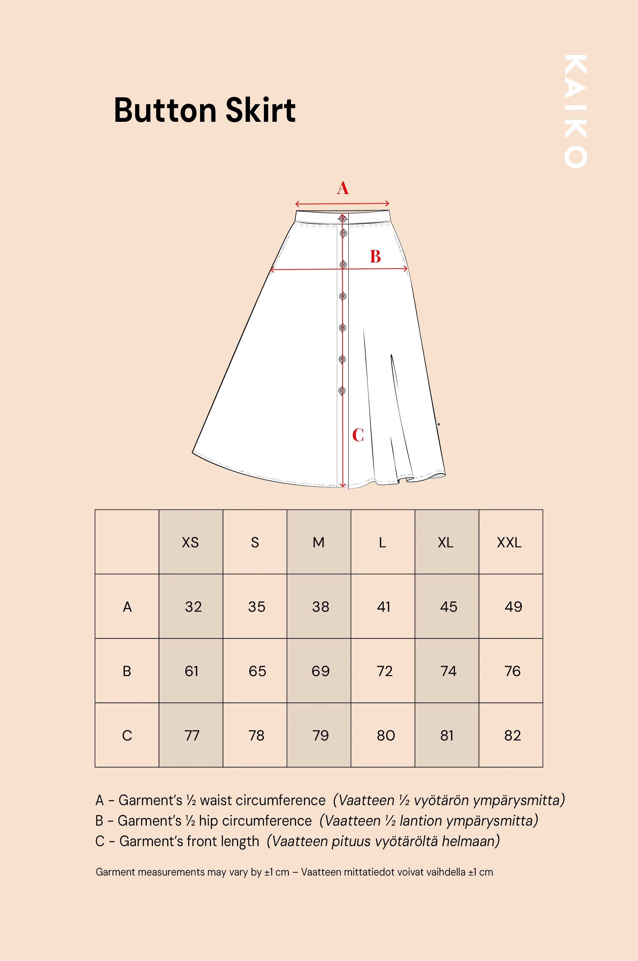 Button Skirt, Black - Image 14