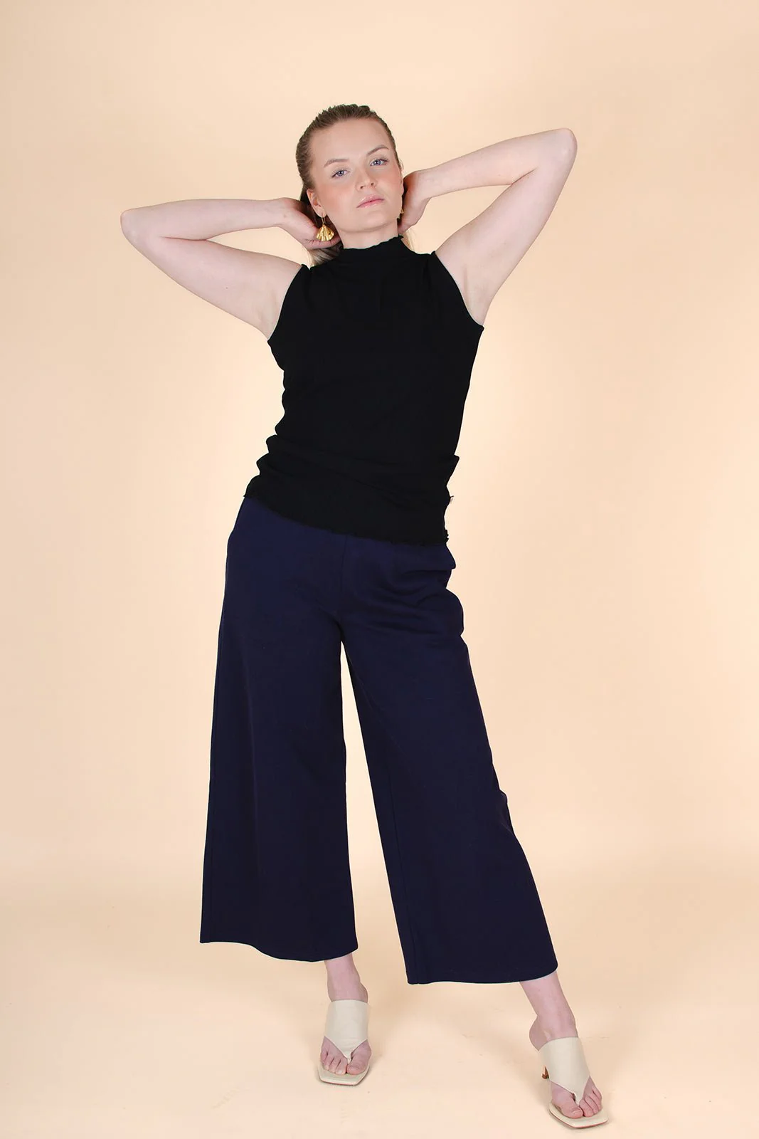 Everyday Culottes, Dark Blue - Image 9