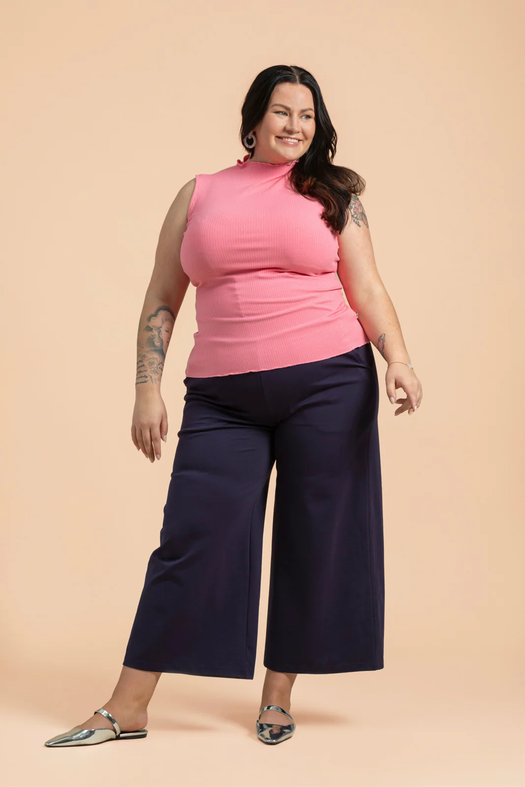 Everyday Culottes, Dark Blue - Image 6