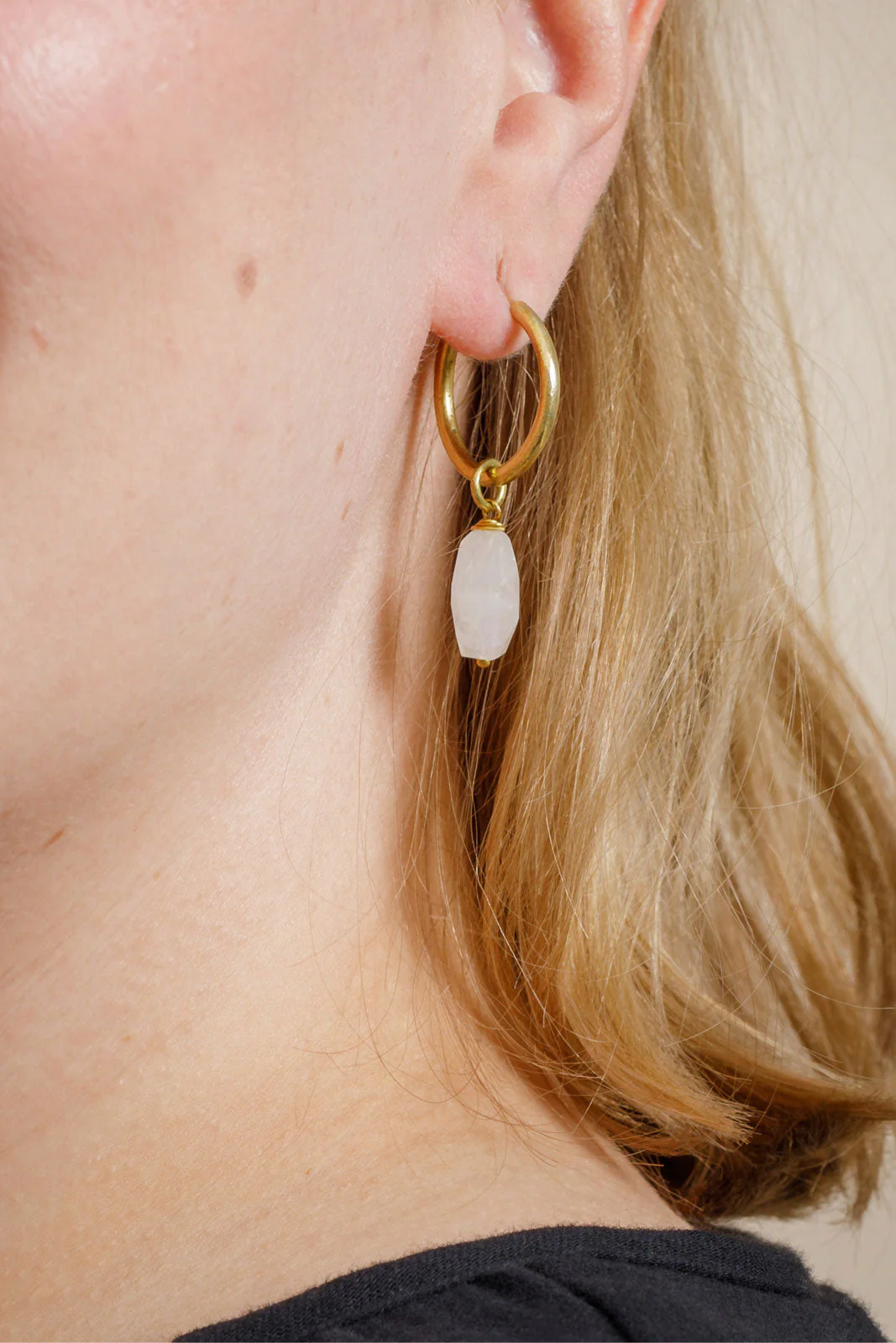 Fatima Earrings, White - Image 5