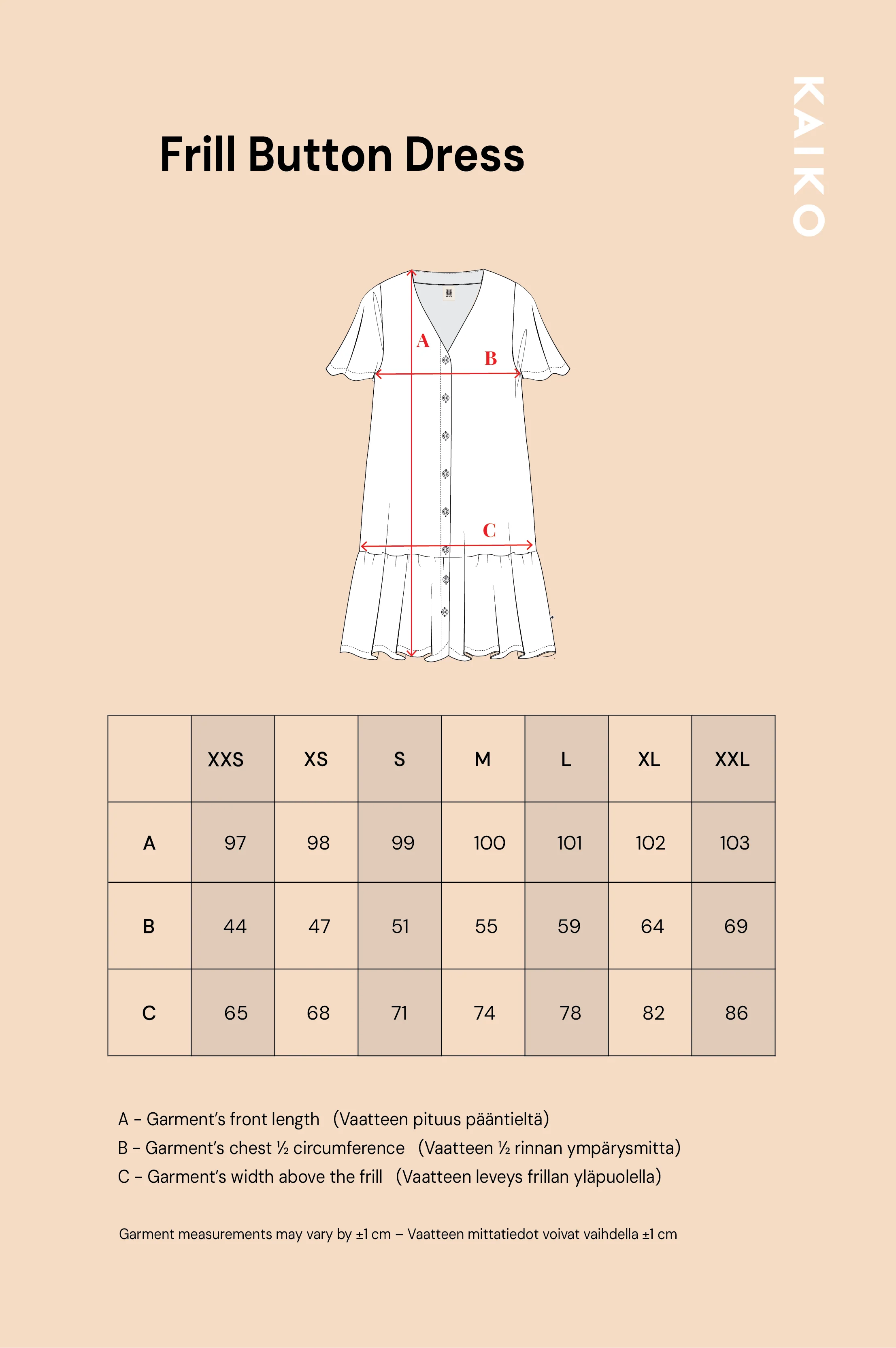 Frill Button Dress, Black - Image 10