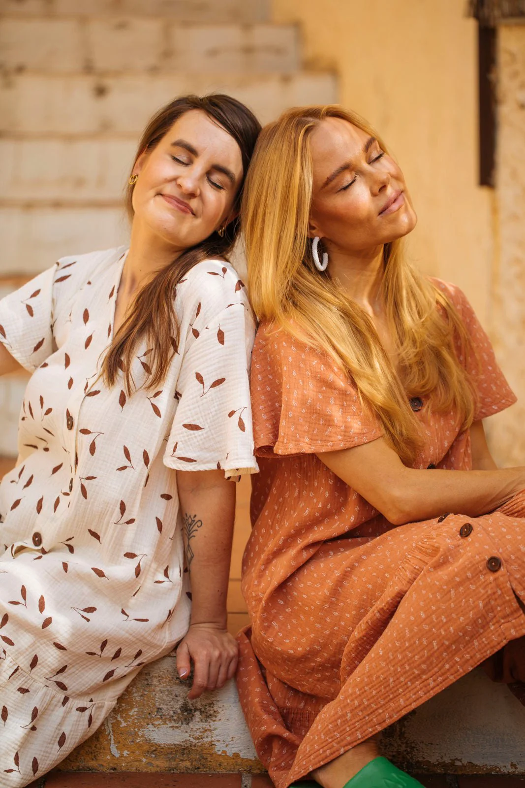 Frill Button Dress, Wind - Image 5