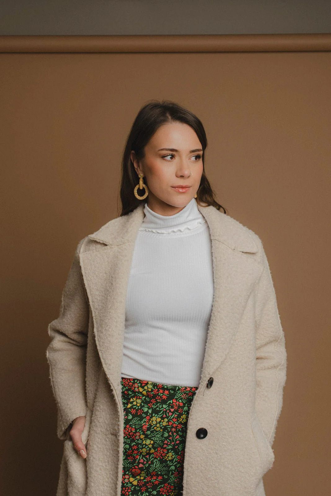 Gia Earrings, Gold - Image 5