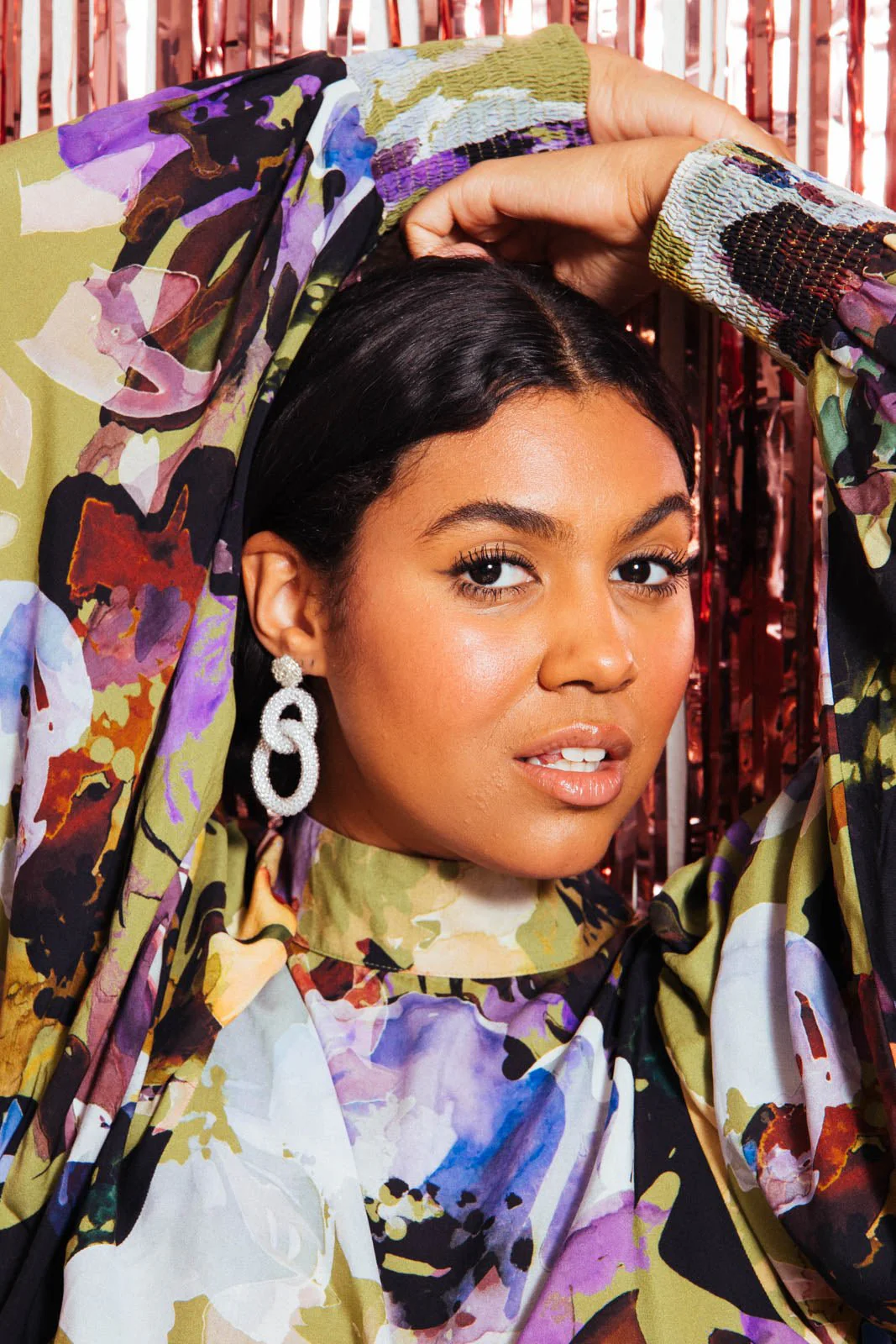 Gia Earrings, Silver - Image 4