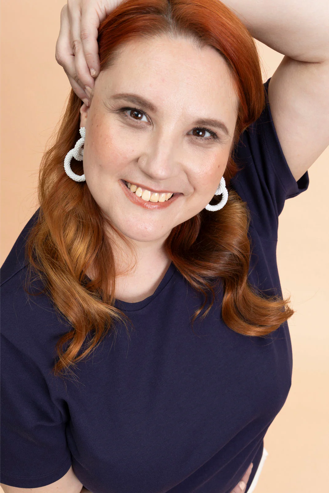 Gia Earrings, White - Image 5