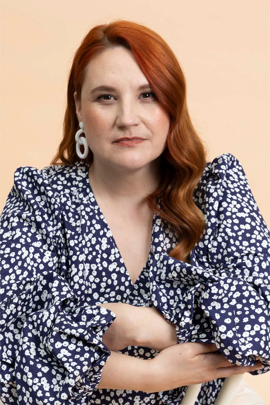 Gia Earrings, White - Image 7