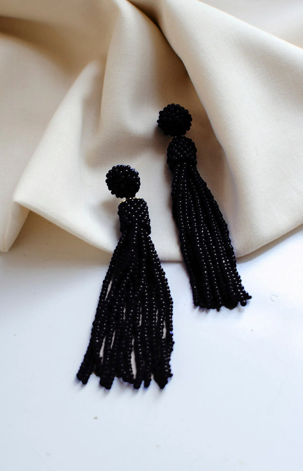 Bina Earrings, Black - Image 3