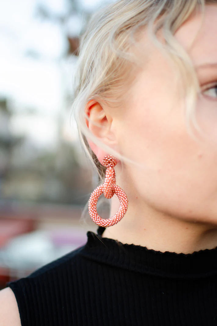 Gia Earrings, Rose Gold - Image 4