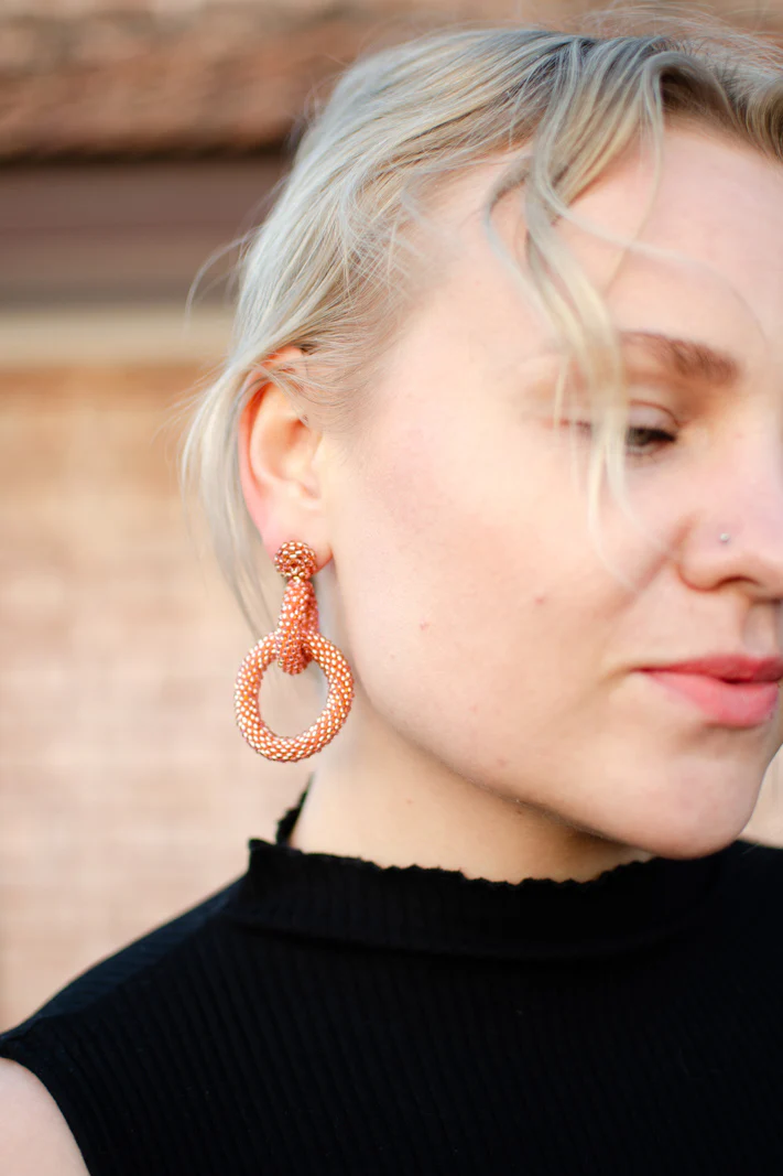 Gia Earrings, Rose Gold - Image 6