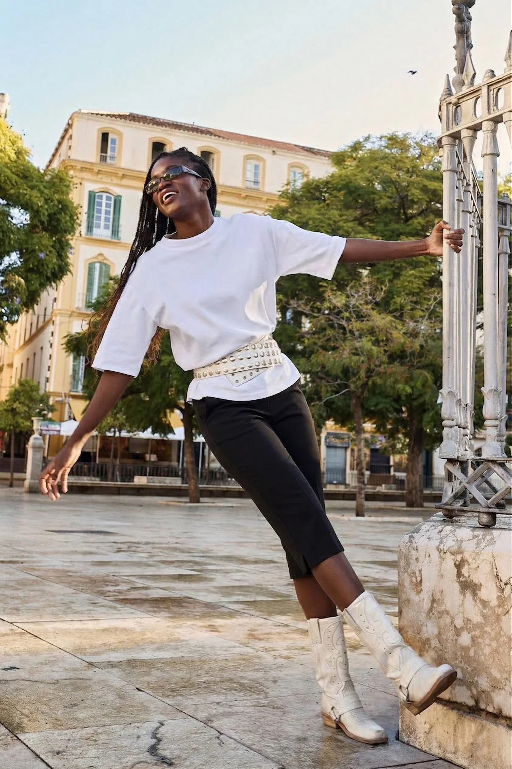 Comfy Capri Pants, Black - Image 3