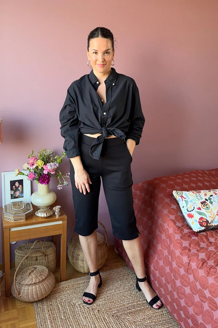 Comfy Capri Pants, Black - Image 6