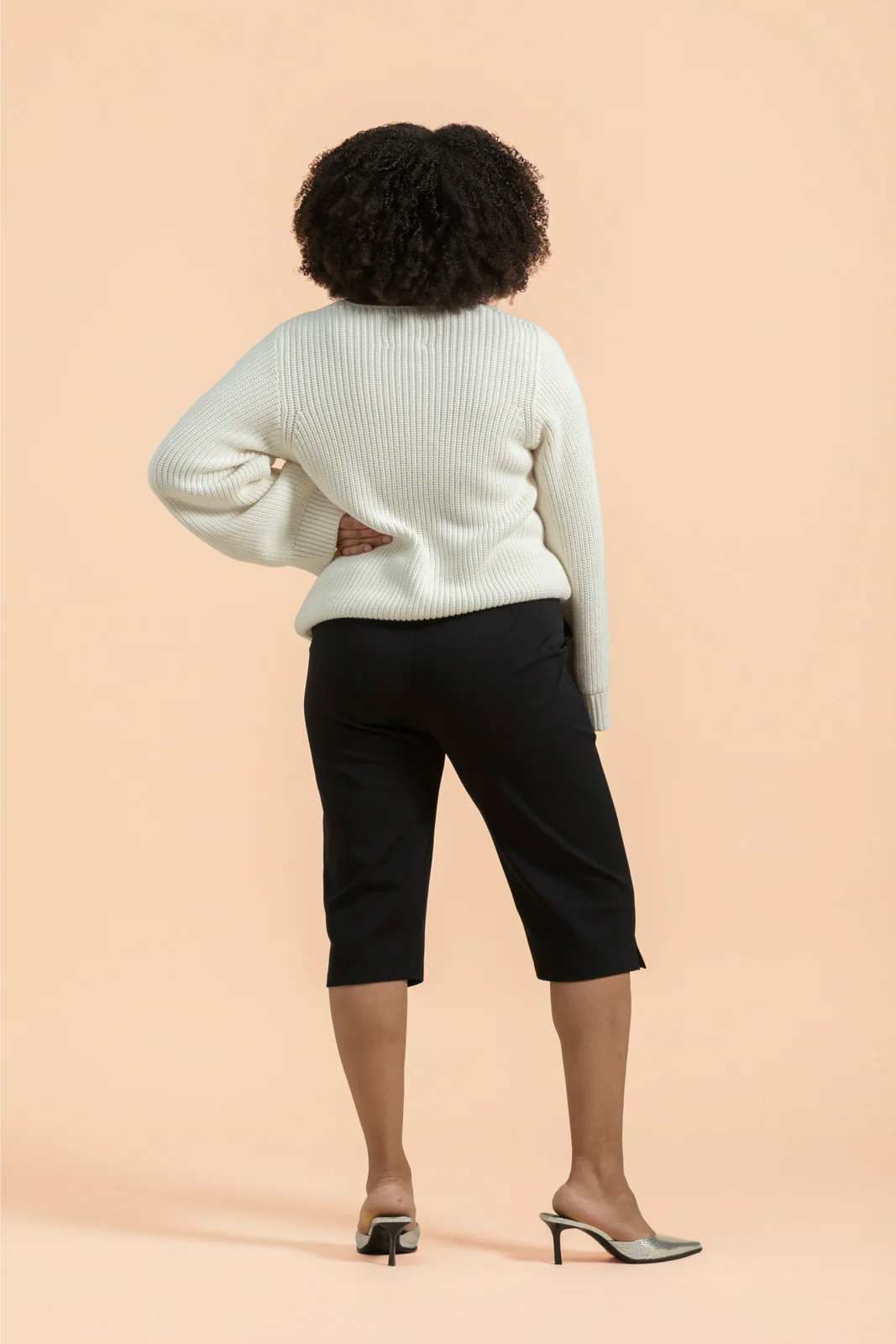 Comfy Capri Pants, Black - Image 9