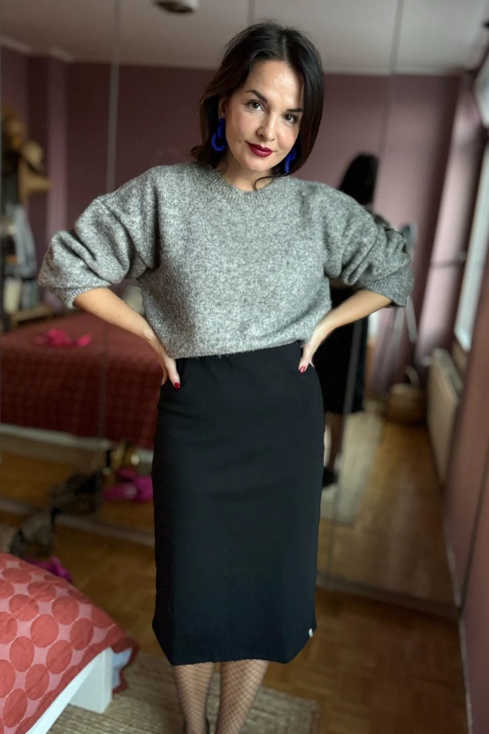 Comfy Pencil Skirt, Black - Image 5