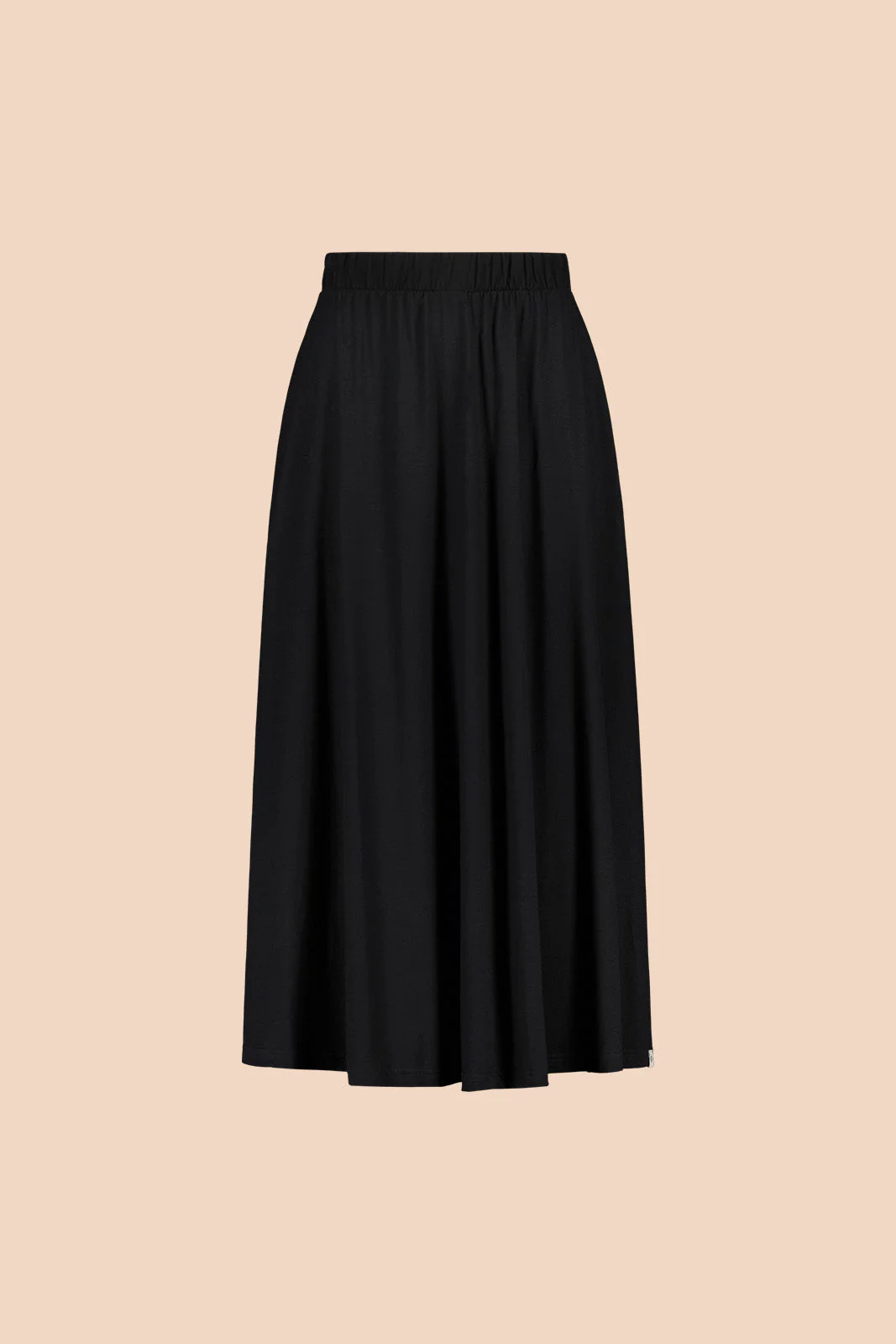 Soft Midi Skirt, Black - Image 3