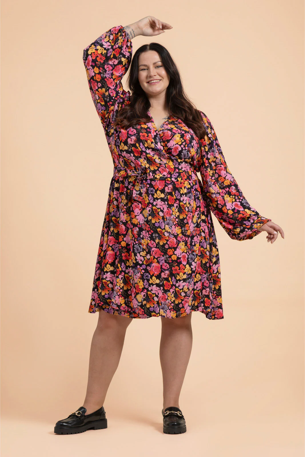 Wrap Dress, Wild Lea Mini - Image 4