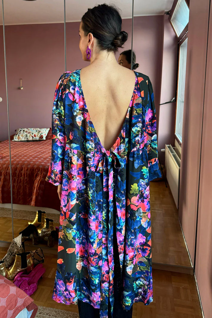 Wrap Midi Dress, Sweet Pea - Image 10