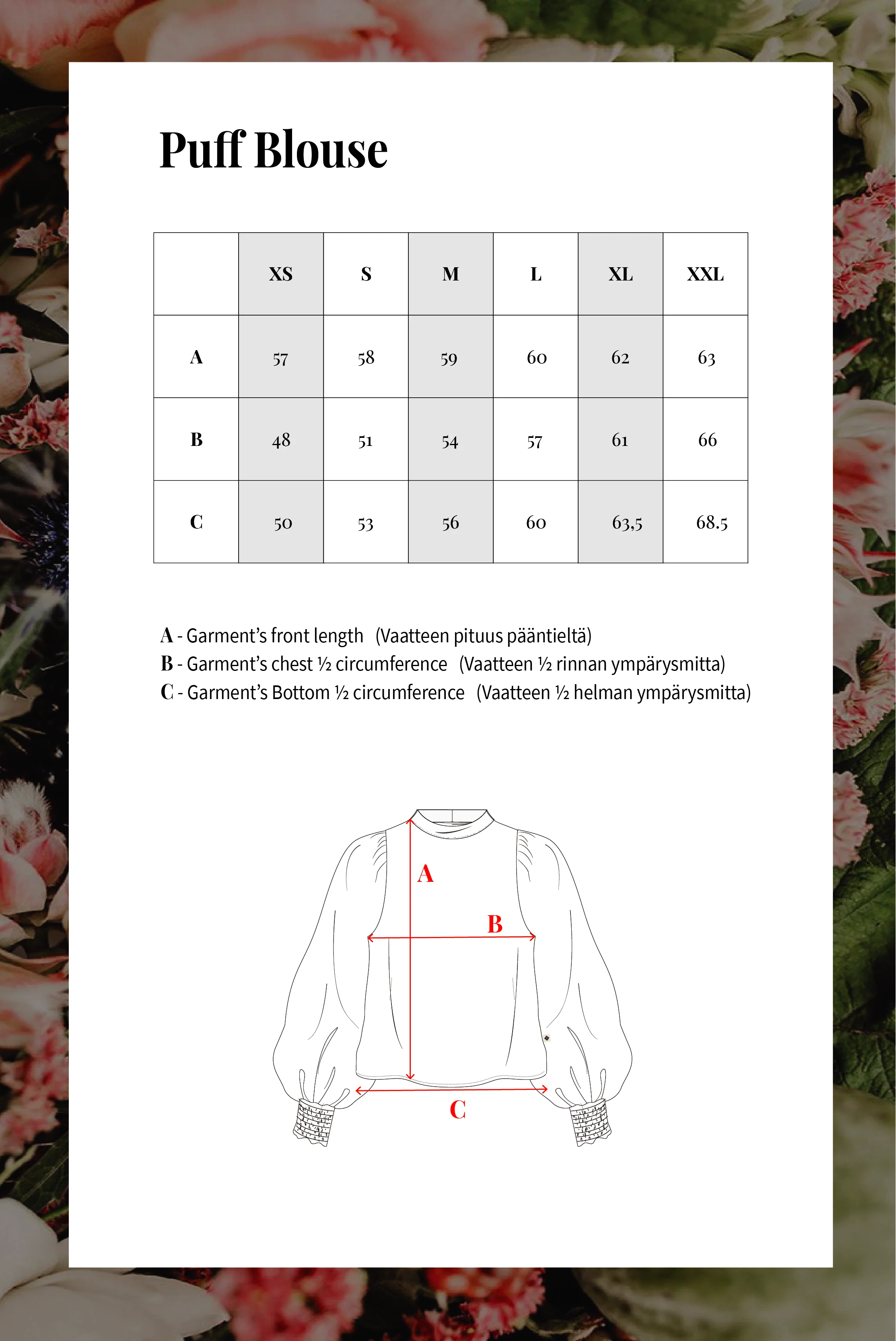 Puff Blouse, Black Anemone - Image 14