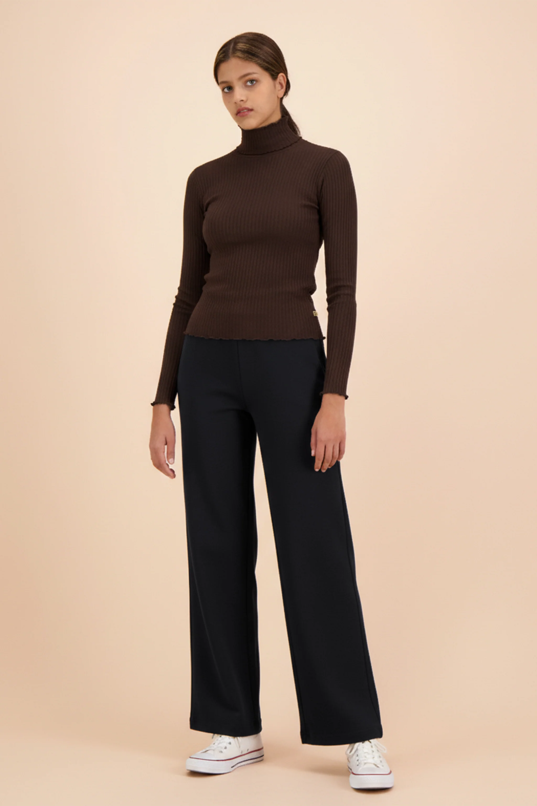 Rib Rollneck, Chocolate - Image 5