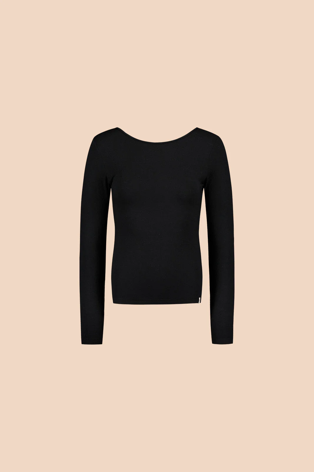 Scoop Back Top, Black - Image 3