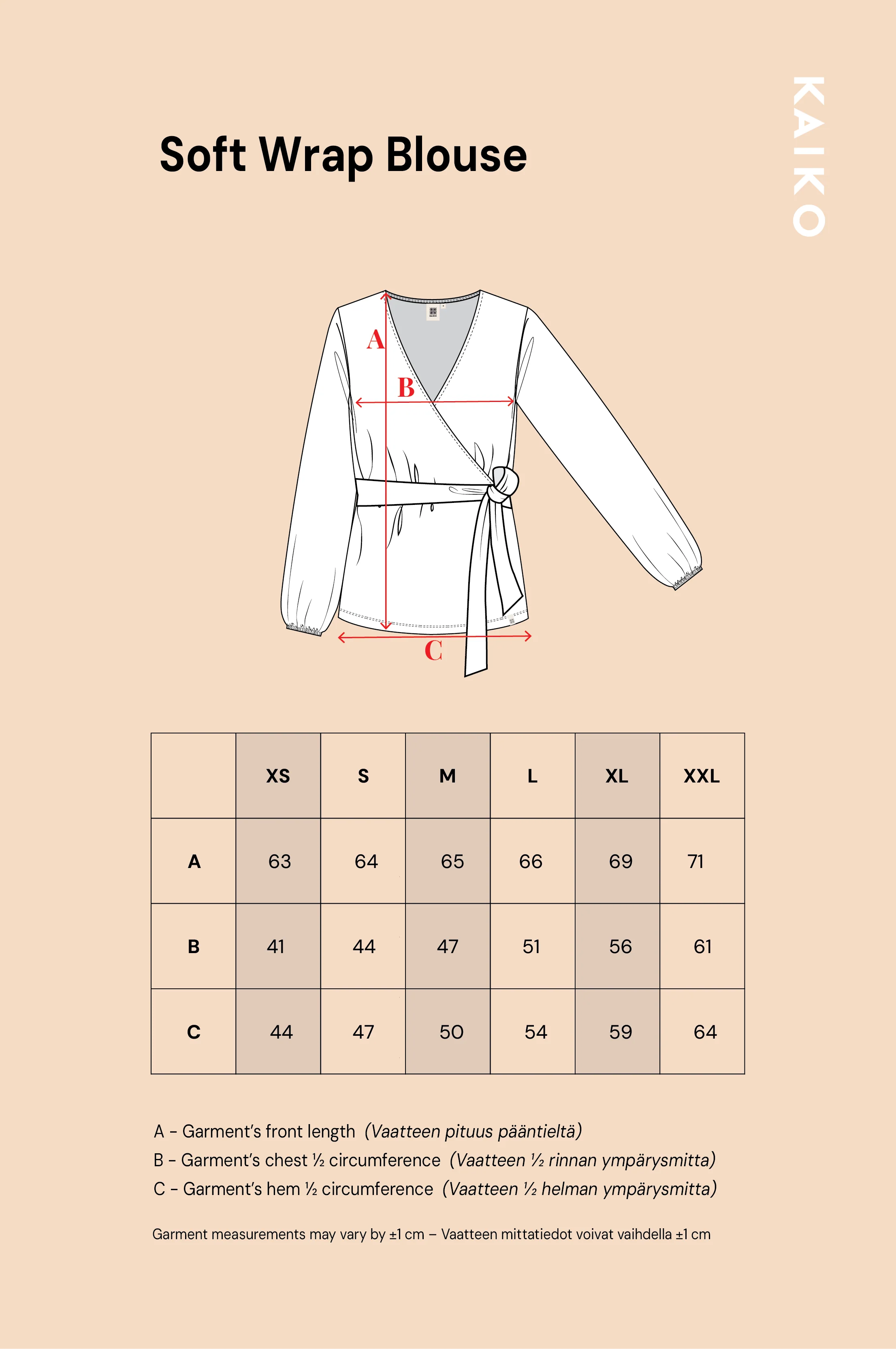 Soft Wrap Blouse, Blooming Forest - Image 8