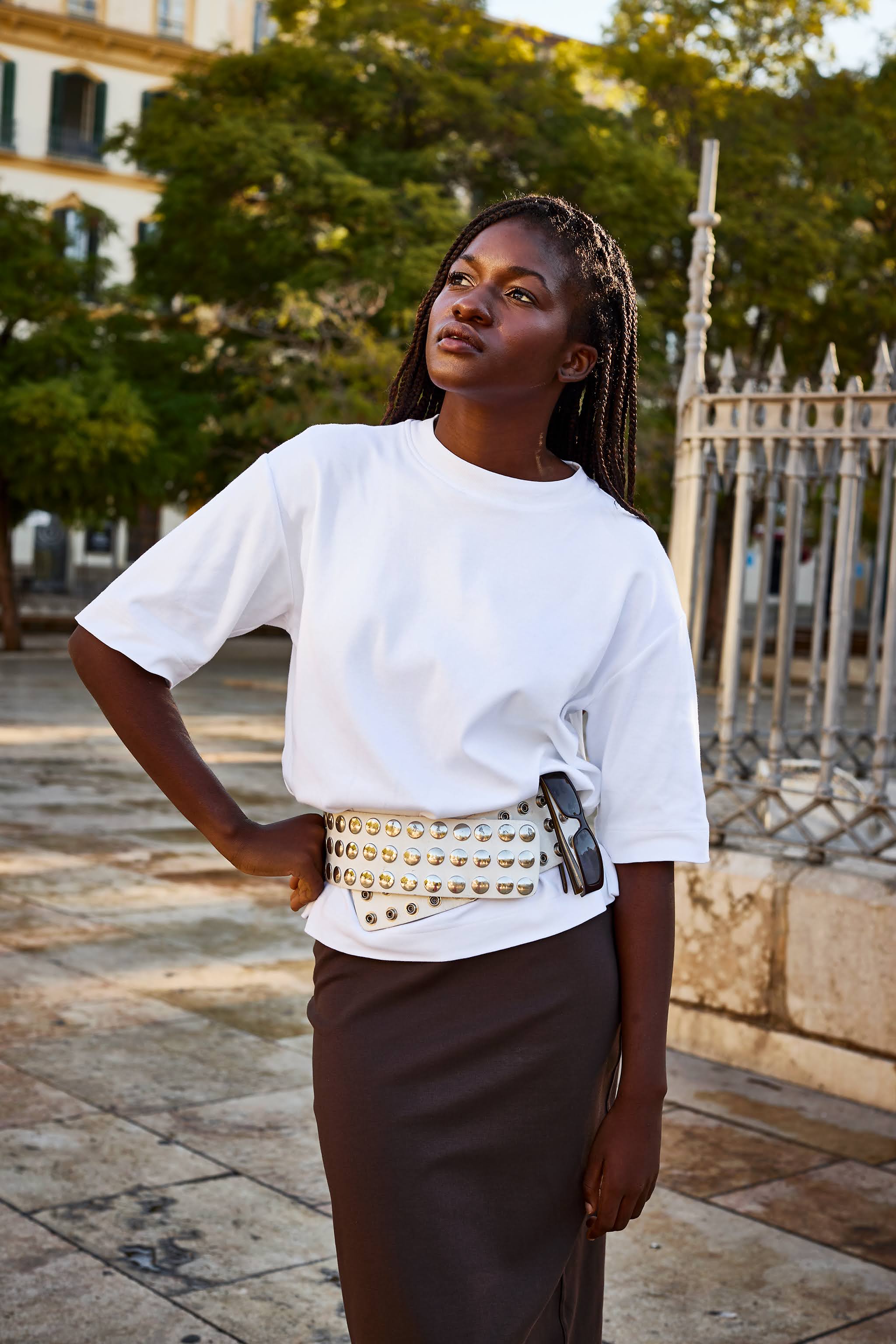 Comfy Pencil Skirt, Chocolate - Image 5