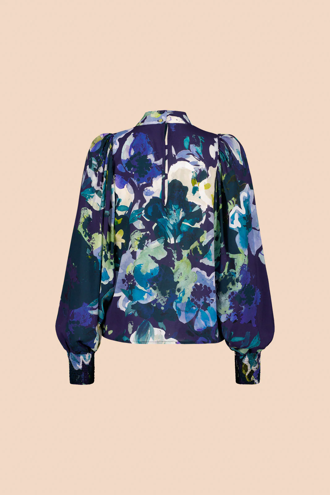 Puff Blouse, Blue Anemone - Image 11