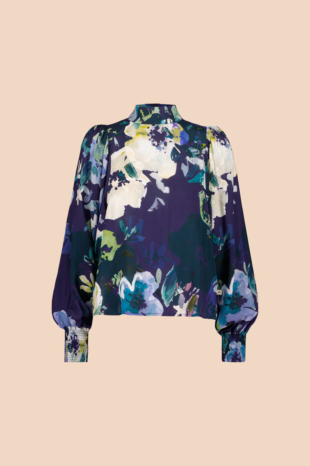 Puff Blouse, Blue Anemone - Image 3