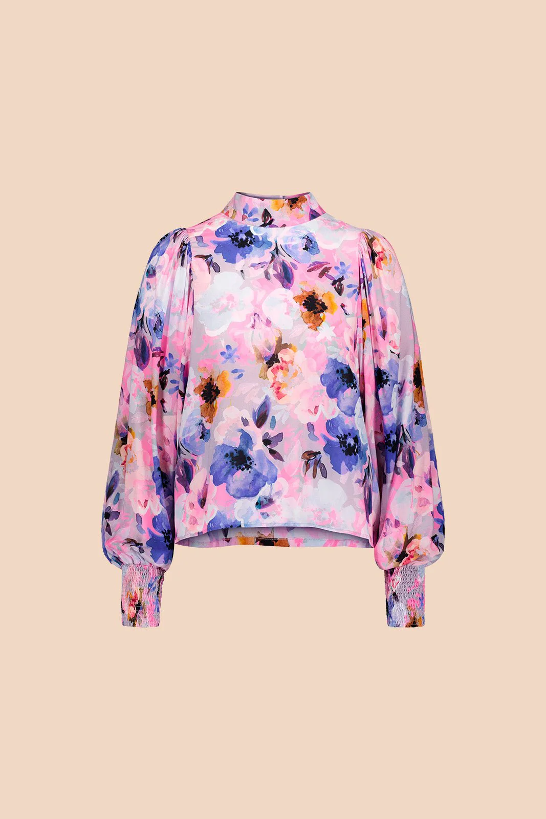 Puff Blouse, Lilac Anemone - Image 3