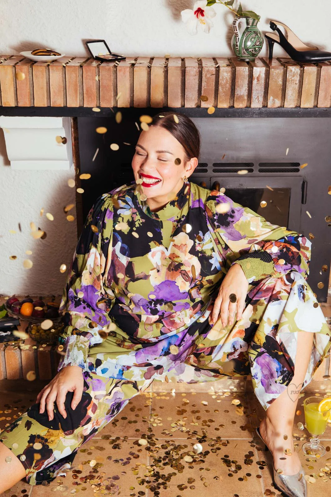 Puff Blouse, Olive Anemone - Image 3