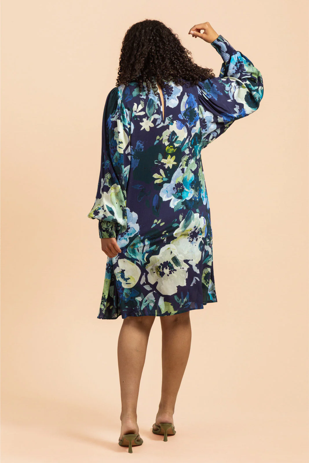 Puff Dress, Blue Anemone - Image 7