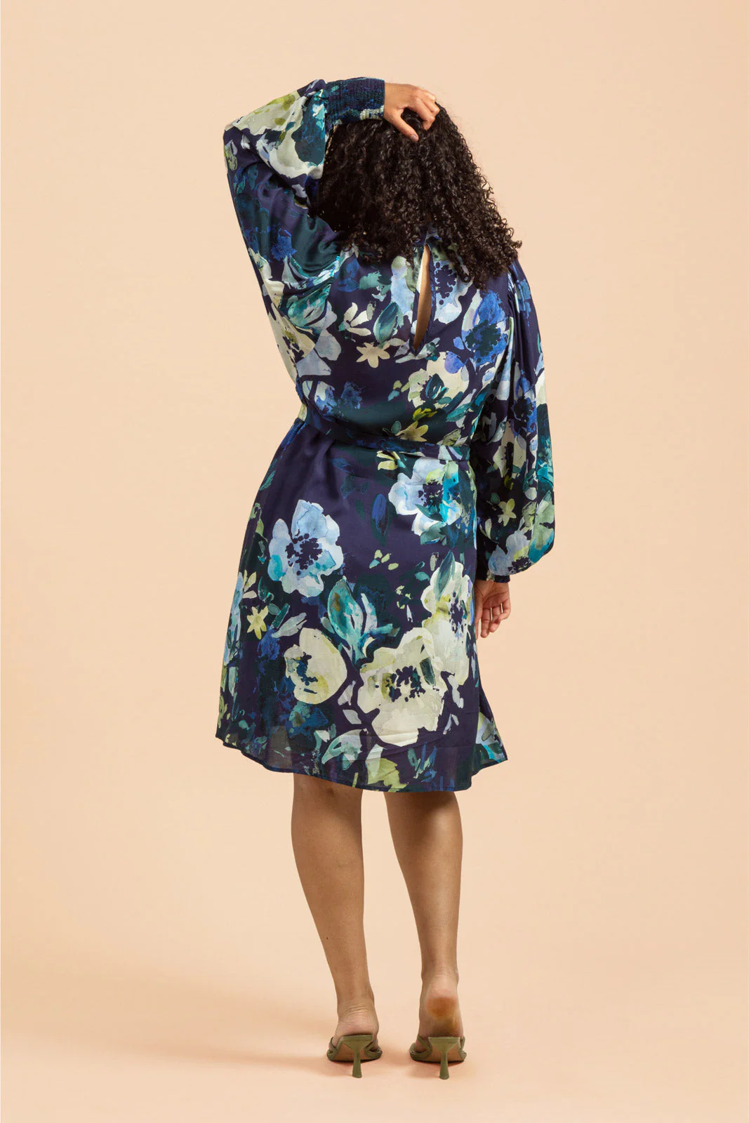 Puff Dress, Blue Anemone - Image 9