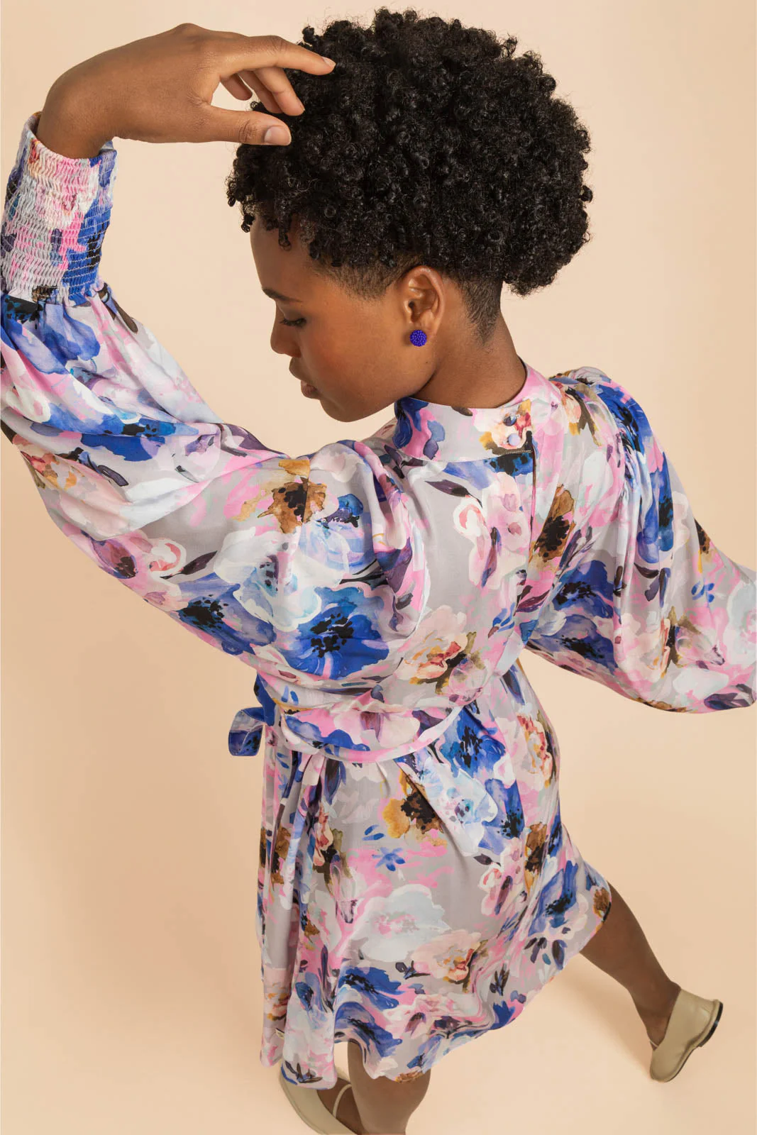 Puff Dress, Lilac Anemone - Image 10