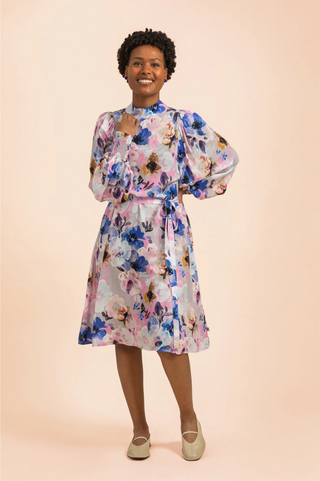 Puff Dress, Lilac Anemone - Image 6