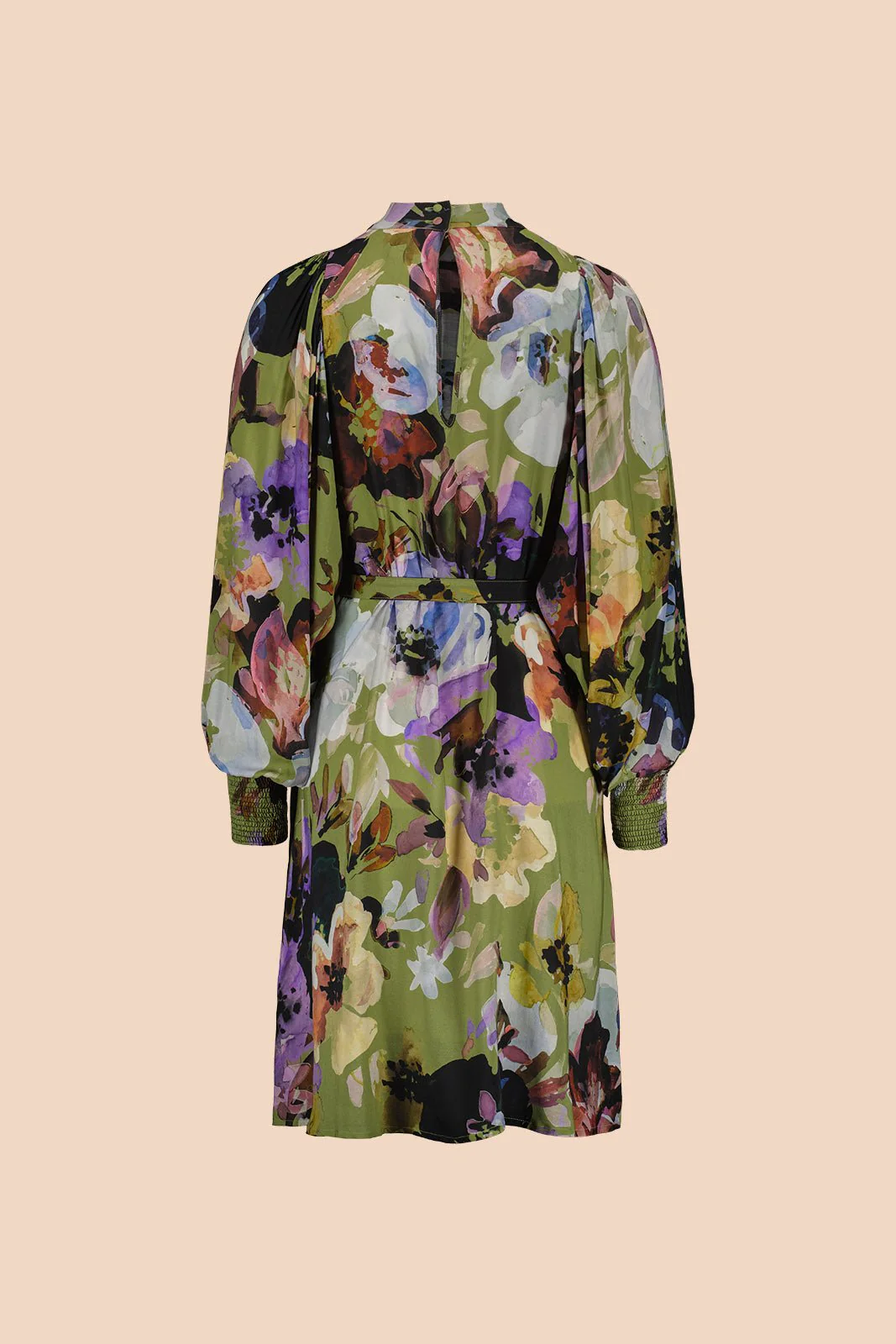 Puff Dress, Olive Anemone - Image 17