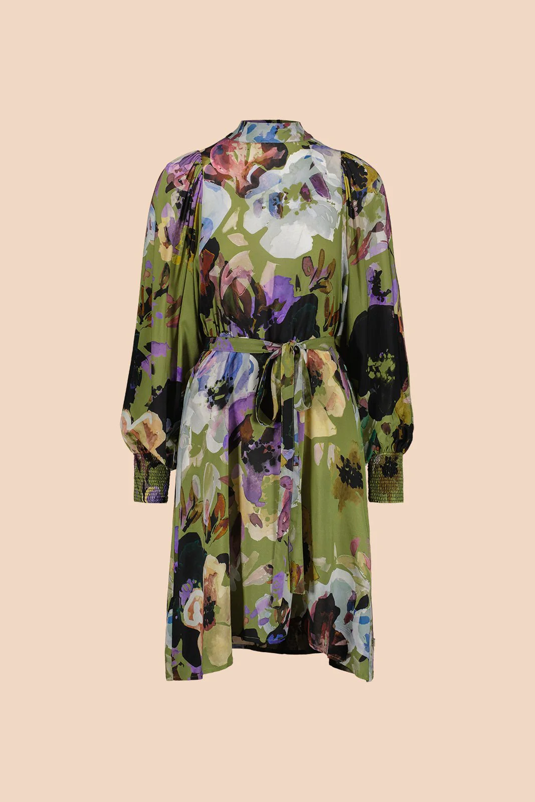 Puff Dress, Olive Anemone - Image 3