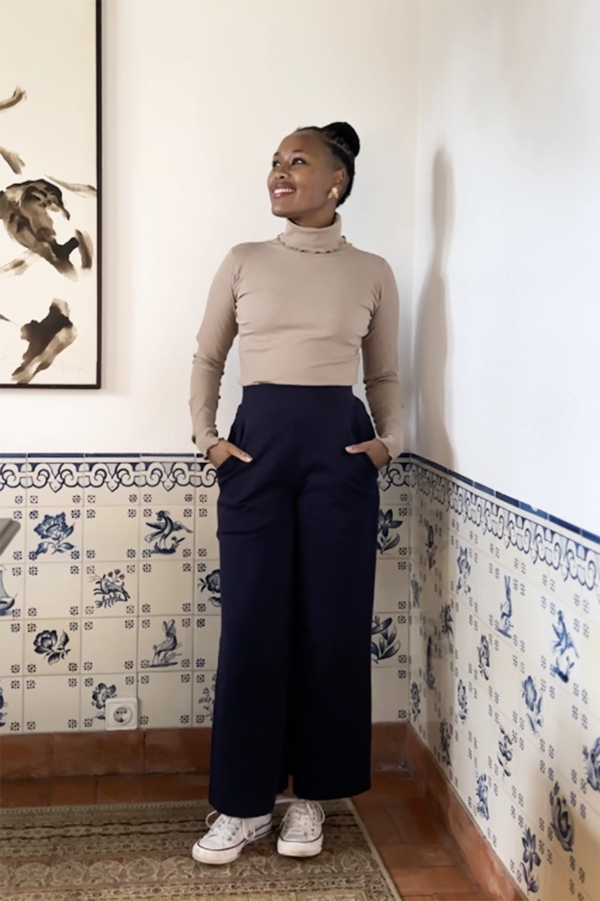 Rib Rollneck, Taupe - Image 4