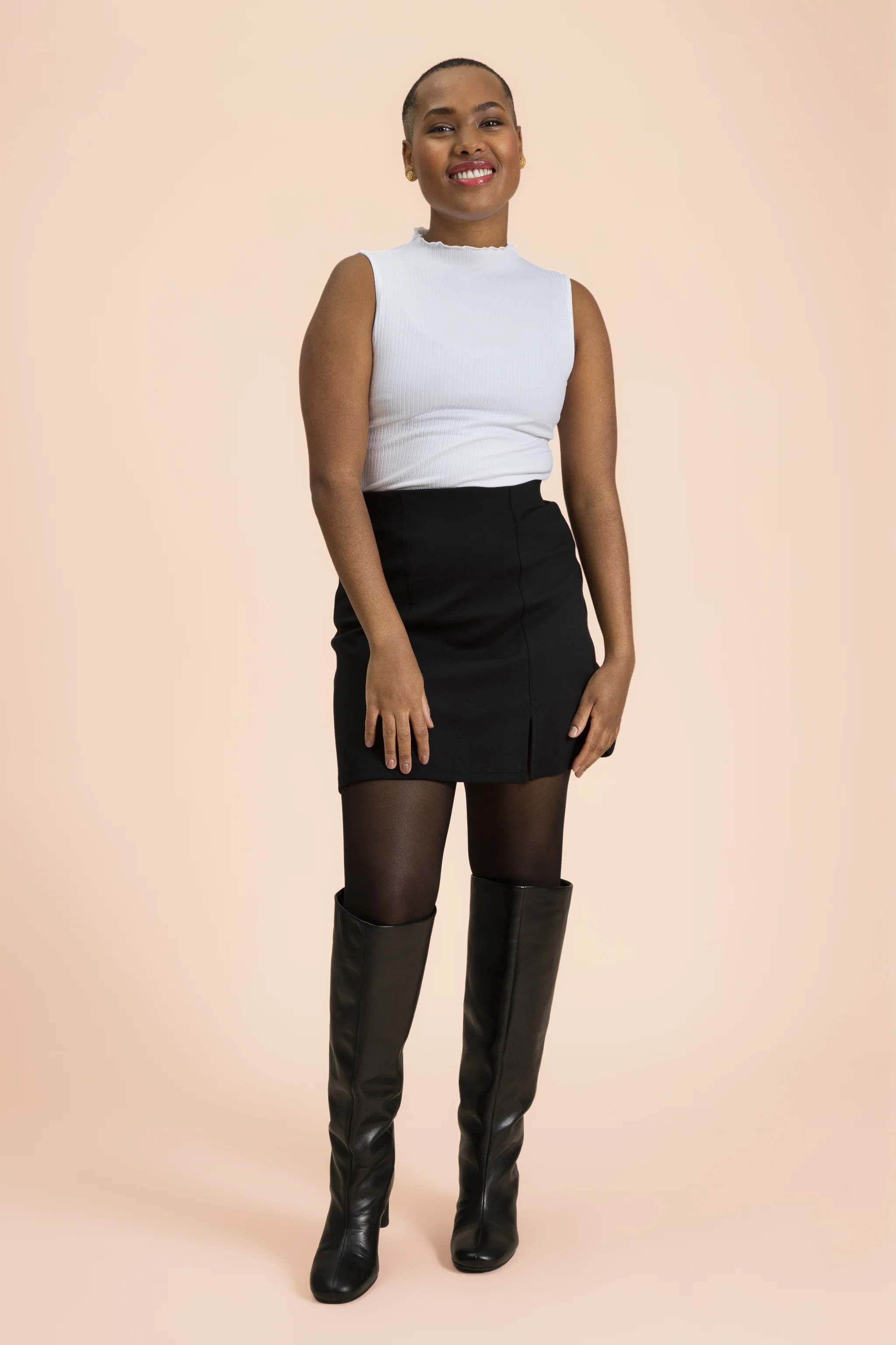 Rib Top, White - Image 3