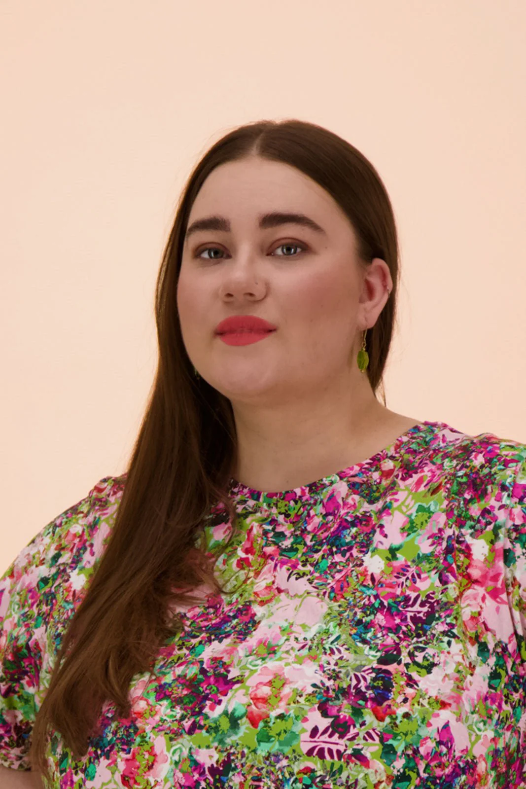 Ruffle T-shirt Dress, Blooming Forest Bright - Image 4