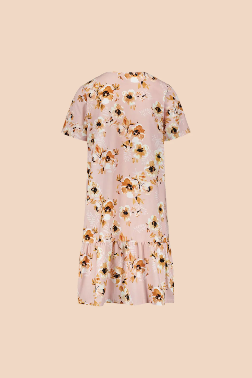 Ruffle T-shirt Dress, Pastel Bouquet - Image 10
