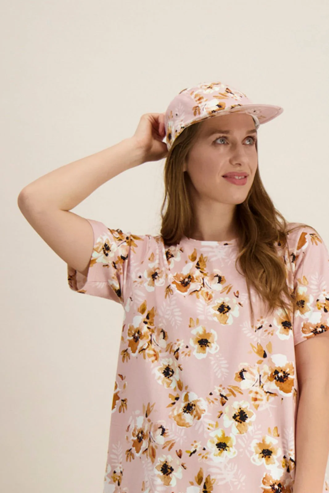 Ruffle T-shirt Dress, Pastel Bouquet - Image 8