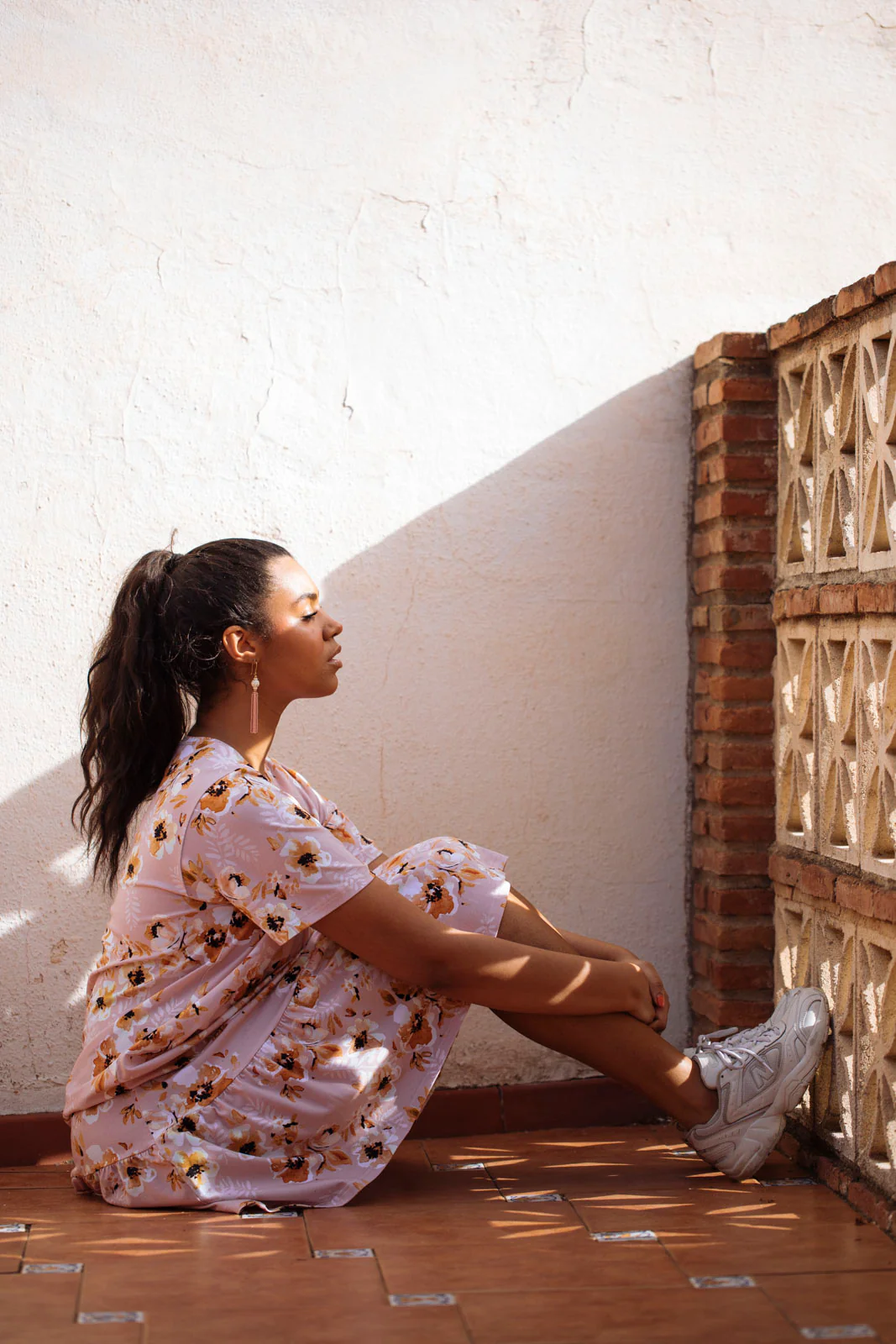Ruffle T-shirt Dress, Pastel Bouquet - Image 9