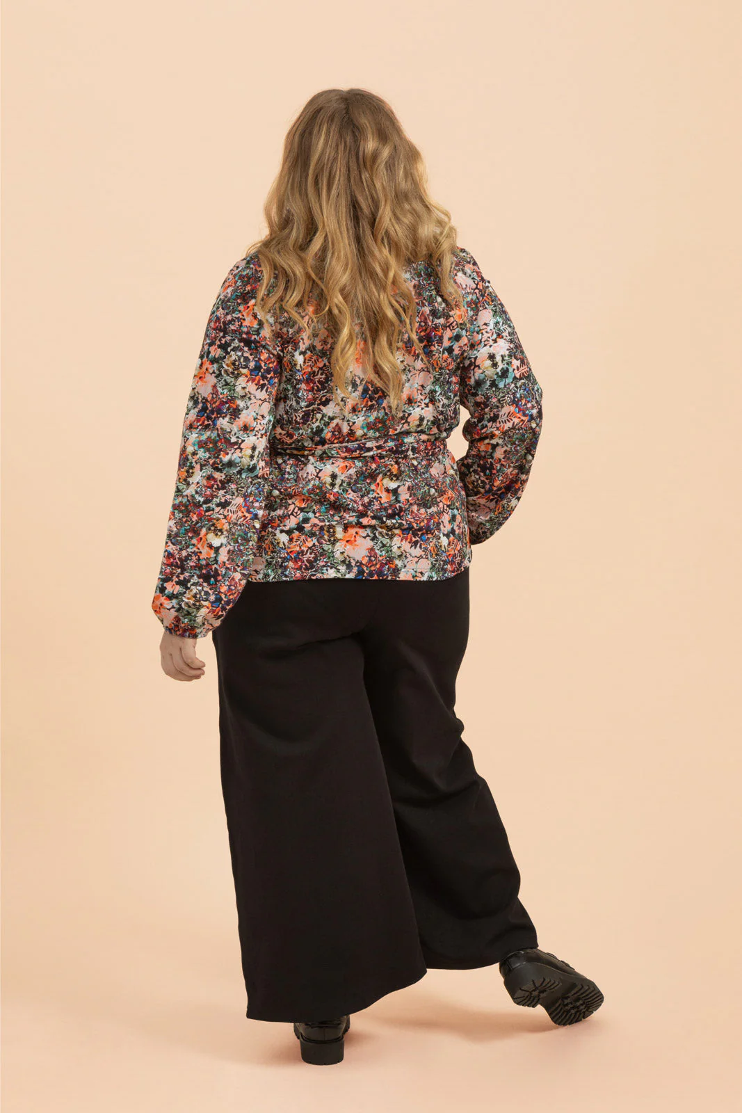 Soft Wrap Blouse, Blooming Forest - Image 6