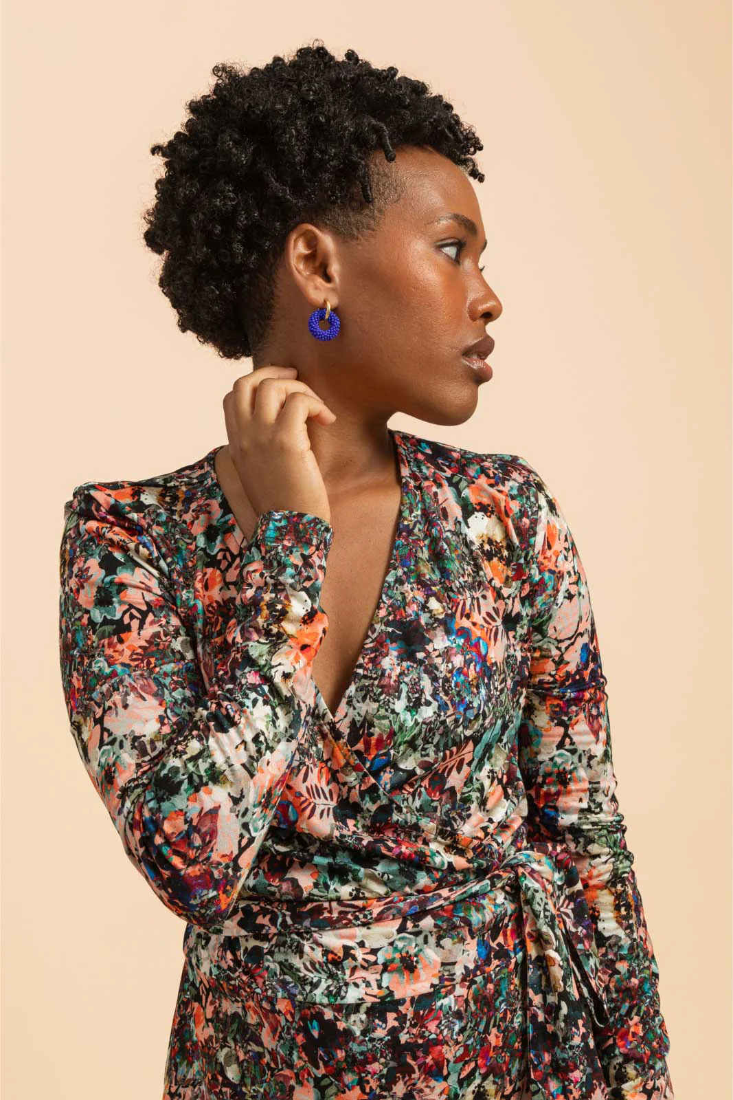 Veda Earrings, Royal Blue - Image 7